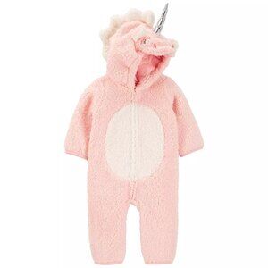 Carter's Pink Unicorn Halloween Costume Baby Girl Size 9 Months Infant Fluffy